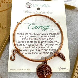 Earth angel courage bracelet in copper colour?